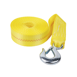 Fulton Trailer Winch Strap with Hook Yellow 2 Inch x 20 Foot WS20HD0200