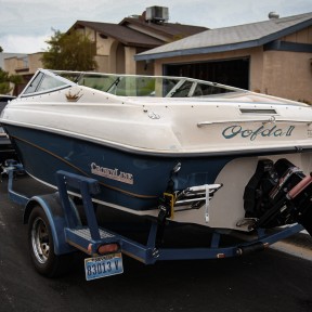 Acura RDX Towing boat