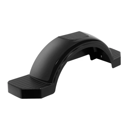 8583 Black Fulton Single Axle Trailer Fenders 13" Wheels Triple Step 40" Long Boat Utility Sale Replacement Black Fulton Single Axle Trailer Fenders 13" Wheels Triple Step 40" Long Boat Utility Sale Replacement