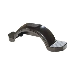 Fulton Trailer Fender, 14 in. Tire Size, Black