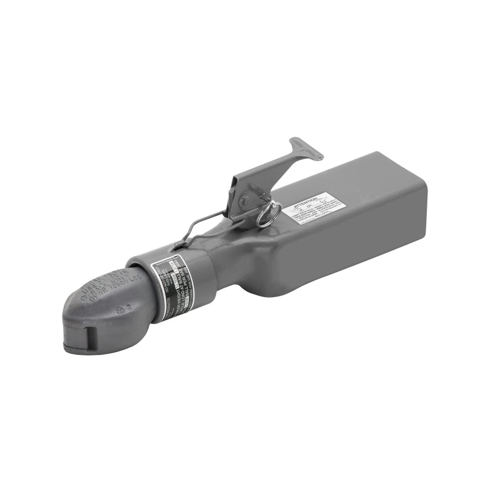 Bulldog Collar-Lok Trailer Coupler 2-5/16" Ball 12,500 lbs 3" Channel Tongue w/ High Profile Latch