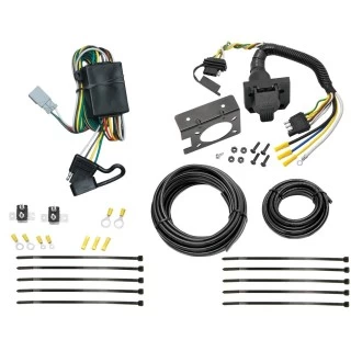 Trailer Hitch 7 Way RV Wiring Kit For 96-06 Acura CL MDX RL TL 98-08 Honda Accord Sedan CR-V Element Odyssey Pilot Plug Prong Pin Brake Control Ready