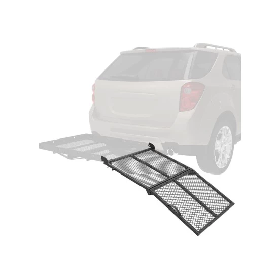 Bi-Fold Ramp for Reese Solo Cargo Carrier Basket Rack For Help Loading Cargo Wheel Chair Generators Blowers and Movers