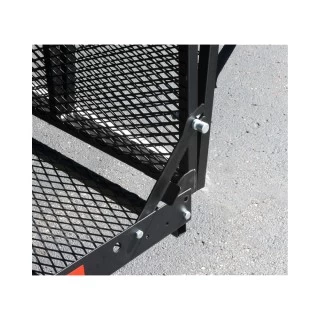 Reese Solo Cargo Carrier Basket Rasck w/ Bi-Fold Ramp for For Help Loading Cargo Wheel Chair Generators Blowers and Movers