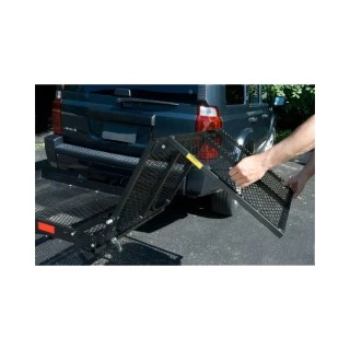 Reese Solo Cargo Carrier Basket Rasck w/ Bi-Fold Ramp for For Help Loading Cargo Wheel Chair Generators Blowers and Movers