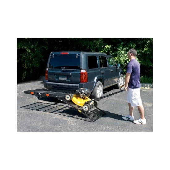 Bi-Fold Ramp for Reese Solo Cargo Carrier Basket Rack For Help Loading Cargo Wheel Chair Generators Blowers and Movers