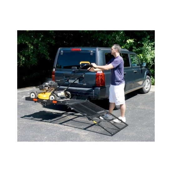 Bi-Fold Ramp for Reese Solo Cargo Carrier Basket Rack For Help Loading Cargo Wheel Chair Generators Blowers and Movers