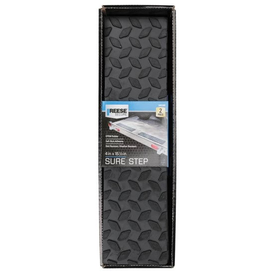 1041200 Reese Sure Step Self Stick Rubber Mat Trailer Wheel Wells Steps Ramps Anywhere where Non Skid Surface is required Reese Sure Step Self Stick Rubber Mat for Trailer Wheel Wells Steps Ramps Anywhere where Non Skid Surface is required