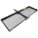 Reese 20"x60" Cargo Carrier Basket Rack Fits 2" (500 lb) and 1-1/4" (350 lb) Trailer Tow Hitch Receiver Storage Luggage Tray Box Shelf