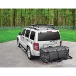 Reese 20"x60" Cargo Carrier Basket Rack Fits 2" (500 lb) and 1-1/4" (350 lb) Trailer Tow Hitch Receiver Storage Luggage Tray Box Shelf
