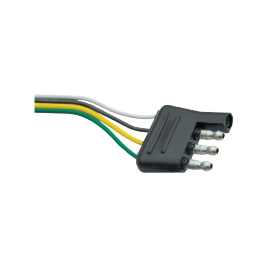 118004 Tow Ready Trailer Wiring Connector 4-Way Flat Trailer End 12 inch Length Wire 4-Flat Wiring Harness Tow Plug Kit Trailer End Connector, 12" Long