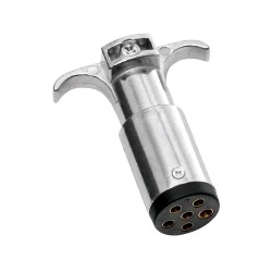 6-Way Round Pin Connector, Trailer End, Metal