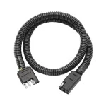 4-Flat Wiring Harness Tow Plug Kit Trailer End Connector to 6 Pole Square Adapter for Jayco Type Trailers