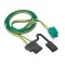 Trailer Wiring and Bracket and Light Tester For 96-03 Chevy Express GMC Savana 1500 2500 3500 w/Factory Tow Package 4-Flat Harness Plug Play