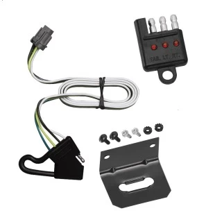 Plug and Play T-One Wiring Harness Connector 4-Flat Mounting Bracket 4-Flat Car End Tester w/ LED Display 118244 118144 20114 Tekonsha Trailer Wiring and Bracket Light Tester 00-04 Nissan Xterra w/Factory Tow Package Plug Play 4-Flat Harness 00 01 02 03 0 Trailer Wiring and Bracket w/ Light Tester For 00-04 Nissan Xterra w/Factory Tow Package Plug & Play 4-Flat Harness
