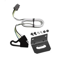 Trailer Wiring and Bracket For 00-04 Nissan Xterra w/ OEM 4-Flat 4-Flat Harness Plug Play
