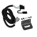 Trailer Wiring and Bracket For 01-03 Toyota Highlander 4Runner Lexus RX300 w/ OEM 4-Flat Plug & Play 4-Flat Harness