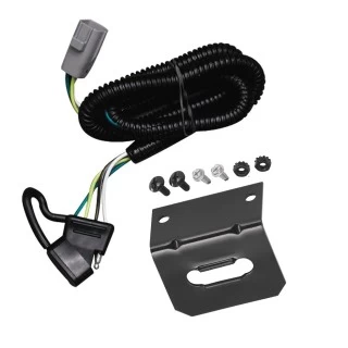 Plug and Play T-One Wiring Harness Connector 4-Flat Mounting Bracket Installation Instructions 118246 118144 Tekonsha Trailer Wiring and Bracket 01-02 Toyota Sequoia Plug Play 4-Flat Harness 01 02 2001 2002 Trailer Wiring and Bracket For 01-02 Toyota Sequoia Plug & Play 4-Flat Harness