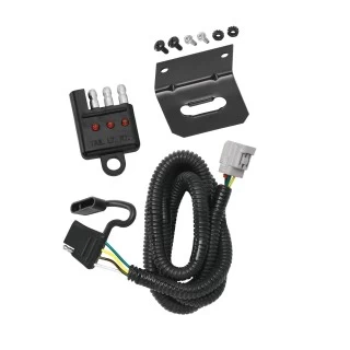 Trailer Wiring and Bracket w/ Light Tester For 10-22 Lexus RX350 RX450h 18-22 RX350L w/ OEM Tow Package Plug & Play 4-Flat Harness