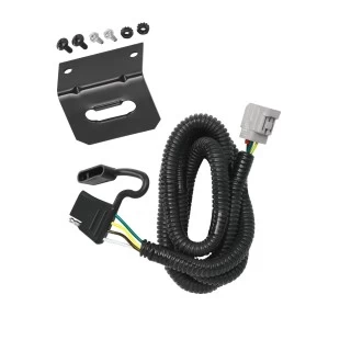 Trailer Wiring and Bracket For 10-22 Lexus RX350 RX450h 18-22 RX350L w/ OEM Tow Package Plug & Play 4-Flat Harness