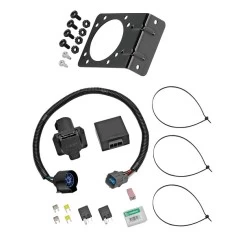7-Way RV Trailer Wiring Harness w/ Mounting Bracket For 09-11 Honda Pilot 09-14 Ridgeline