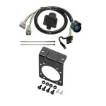7-Way/4-Flat Combo Trailer Wiring Harness w/ Mounting Bracket 10-14 Lexus GX460 10-11 Toyota 4Runner