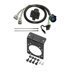 7-Way/4-Flat Combo Trailer Wiring Harness w/ Mounting Bracket 10-14 Lexus GX460 10-11 Toyota 4Runner