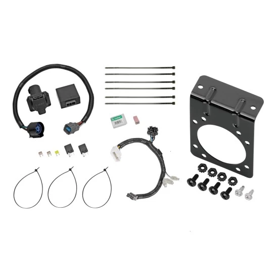 7-Way RV Trailer Wiring Harness w/ Mounting Bracket For 12-15 Honda Pilot All Styles