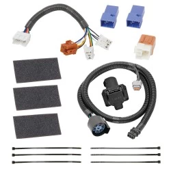 7-Way RV Trailer Wiring Harness Kit For 05-24 Nissan Frontier 05-12 Pathfinder 05-15 Xterra 09-12 Equator 