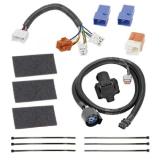 Complete Tow Package For 05-24 Nissan Frontier 09-12 Suzuki Equator w/ 7-Way RV Wiring Harness Kit 2" Ball and Mount Bracket 2" Receiver Class 3