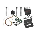 Trailer Wiring and Bracket and Light Tester For 16-23 Mazda CX-9 4-Flat Harness Plug Play
