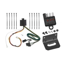 Trailer Wiring and Bracket and Light Tester For 16-23 Mazda CX-9 4-Flat Harness Plug Play