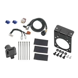 7-Way RV Trailer Wiring Harness w/ Mounting Bracket For 05-24 Nissan Frontier 05-12 Pathfinder 05-15 Xterra 09-12 Equator