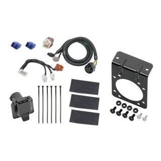 7-Way RV Trailer Wiring Harness w/ Mounting Bracket For 05-24 Nissan Frontier 05-12 Pathfinder 05-15 Xterra 09-12 Equator