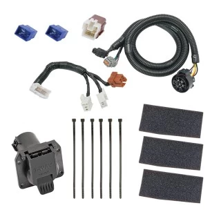 7-Way RV Trailer Wiring Harness w/ Mounting Bracket For 05-24 Nissan Frontier 05-12 Pathfinder 05-15 Xterra 09-12 Equator