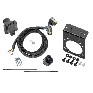 Tow Harness Wiring Package (7-Way) 7-Way Mounting Bracket 118283 118138 Tekonsha 7-Way RV Trailer Wiring Harness Mounting Bracket 15-21 F-150 All Styles 15 16 17 18 19 20 21 2015 2016 2017 2018 2019 2020 2021 7-Way RV Trailer Wiring Harness w/ Mounting Bracket For 15-21 Ford F-150 All Styles