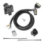 Custom Fit Trailer HitchTow Harness Wiring Package (7-Way) 2" Chrome Ball 2" Drop Ball-Mount w/ Pin/Clip Mounting Bracket for 7-Way Connectors Installation Hardware Installation Instructions 75938 118283 20212 23 63845 Draw-Tite Complete Tow Pac Complete Tow Package For 15-20 Ford F-150 w/ 7-Way RV Wiring Harness Kit 2" Ball and Mount Bracket 2" Receiver