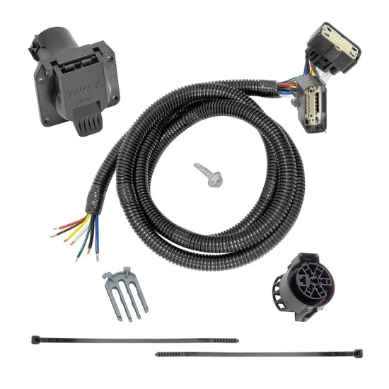 Custom Fit Trailer HitchTow Harness Wiring Package (7-Way) 2" Chrome Ball 2" Drop Ball-Mount w/ Pin/Clip Mounting Bracket for 7-Way Connectors Installation Hardware Installation Instructions 75938 118283 20212 23 63845 Draw-Tite Complete Tow Pac Complete Tow Package For 15-20 Ford F-150 w/ 7-Way RV Wiring Harness Kit 2" Ball and Mount Bracket 2" Receiver