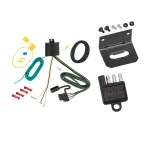 Trailer Wiring and Bracket and Light Tester For 15-19 Lincoln MKC 4-Flat Harness Plug Play