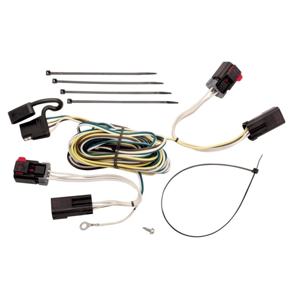 Trailer Wiring and Bracket For 04-07 Chrysler Town Country Dodge Caravan Grand Caravan Plug & Play 4-Flat Harness
