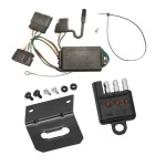 Trailer Wiring and Bracket w/ Light Tester For 04-12 Chevy Colorado GMC Canyon 06-08 Isuzu I-Series Pickup Plug & Play 4-Flat Harness