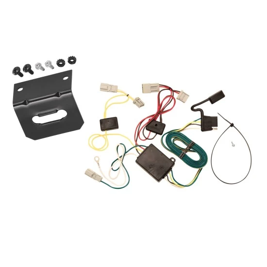 Trailer Wiring and Bracket For 09-14 Acura TSX Sedan 03-07 Honda Accord Sedan Plug & Play 4-Flat Harness