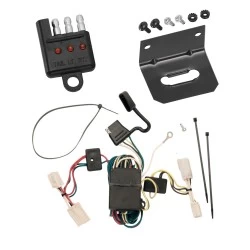 Trailer Wiring and Bracket and Light Tester For 03-06 Mitsubishi Outlander All Styles 4-Flat Harness Plug Play