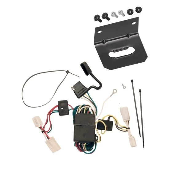 Plug and Play T-One Wiring Harness Connector 4-Flat Mounting Bracket 118306 118144 Tekonsha Trailer Wiring and Bracket 03-06 Mitsubishi Outlander All Styles 4-Flat Harness Plug Play 03 04 05 06 2003 2004 2005 2006 Trailer Wiring and Bracket For 03-06 Mitsubishi Outlander All Styles 4-Flat Harness Plug Play
