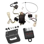 Trailer Wiring and Bracket and Light Tester For 02-06 Toyota Camry 4-Flat Harness Plug Play
