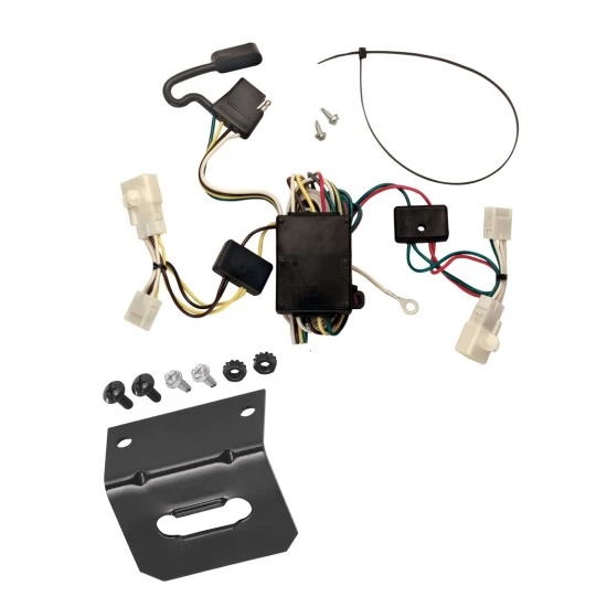 Plug and Play T-One Wiring Harness Connector 4-Flat Mounting Bracket 118308 118144 Tekonsha Trailer Wiring and Bracket 02-06 Toyota Camry 4 Dr. Sedan 4-Flat Harness Plug Play 02 03 04 05 06 2002 2003 2004 2005 2006 Trailer Wiring and Bracket For 02-06 Toyota Camry 4 Dr. Sedan 4-Flat Harness Plug Play
