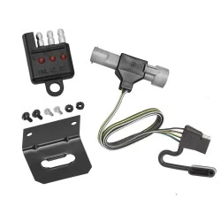 Trailer Wiring and Bracket and Light Tester For 87-97 Ford F-150 250 350 F-Super Duty 1997 Heavy Duty 4-Flat Harness Plug Play