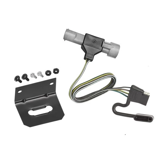 Trailer Wiring and Bracket For 87-97 Ford F-150 250 350 F-Super Duty 1997 Heavy Duty 4-Flat Harness Plug Play