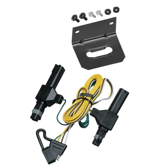 Trailer Wiring and Bracket For 86-93 Dodge D/W Series Ram Pickup 1994 Ram 1500 4-Flat Harness Plug Play