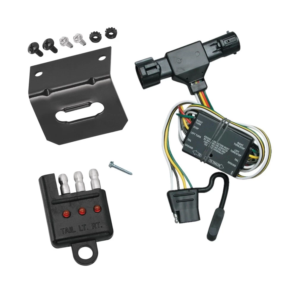 Trailer Wiring and Bracket and Light Tester For 93-99 Ford Ranger 94-09 Mazda B Series Pickup 4-Flat Harness Plug Play